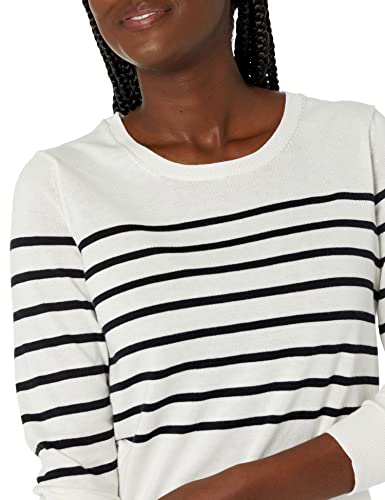 Image of Amazon Essentials Women's Long-Sleeve Lightweight Crewneck Sweater, Flattering (Available in Plus Size)