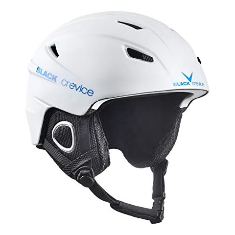 Black Crevice Unisex - Adult Ski Helmet Kitzbühel, White/Blue, L, White/Blue, L Cover