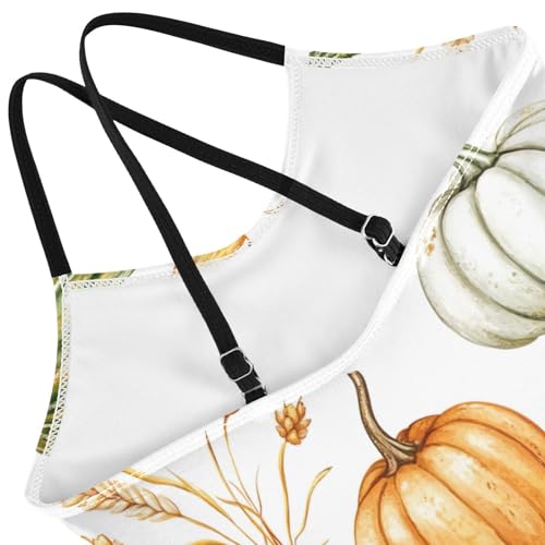 Pumpkin Autumn Fall Halloween Girls One Piece Swimsuit Beach Swimwear 208589524