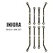INJORA High Clearance Front 4 Links Set 37g Heavy Brass Links for SCX24 C10 JLU Bronco Base Camp 4Runner Axial 1/24 RC Crawler Car(Black Brass)