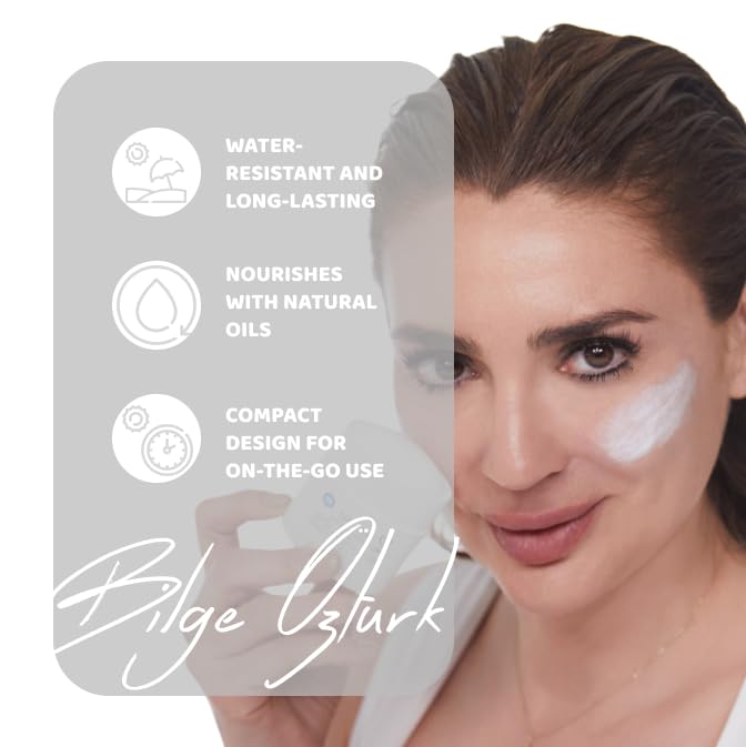 Bilge Öztürk Zinc Oxide Coloured Sun Cream Kids Adults, SPF 50 Face Moisturizing Mineral Sunscreen - Image 2