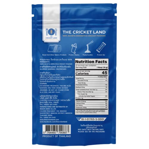 Cricket Powder Pure 100% Gluten-Free, Dairy-Free, High Protein Flour Substitute Excellent Source of Vitamin B12, Omega-3, Fiber, Amino Acids, Calcium & Iron, Option for shakes, baking and recipes - Image 3