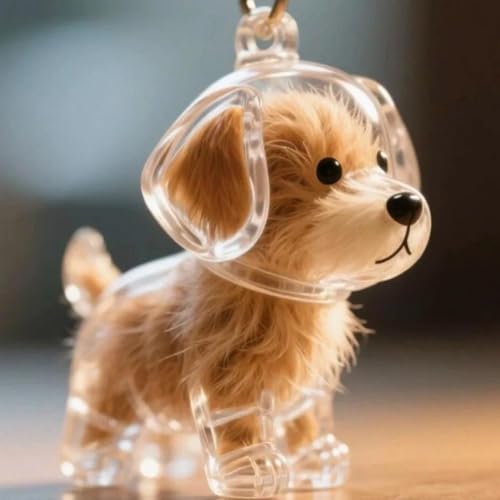 Hundehaar-Sammler-Schlüsselanhänger, Hundehaar-Anhänger, Pelz-Andenken, Kapsel-Anhänger, DIY-Haustier-Aufbewahrungsflasche, kreatives Gedenkgeschenk für Tierliebhaber