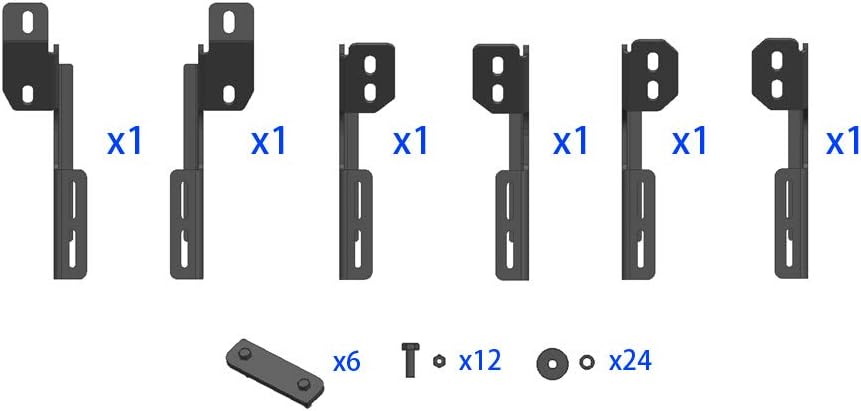 HD Ridez Blow Molding Running Boards Side Step Compatible with Toyota Tundra 2007-2021 CrewMax
