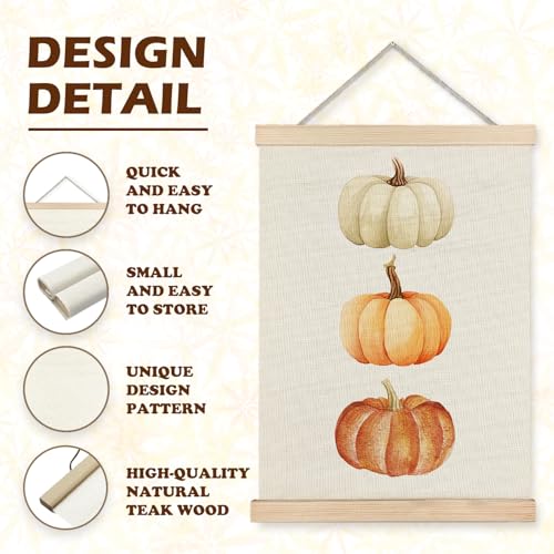 Luvadian-Fall-Pumpkin-Poster-Hanger-Frame-Wall-Art-Home-Decor-Farmhouse-Autumn-Themes-12×16-Inches Luvadian Fall Pumpkin Poster Hanger Frame Wall Art Home Decor Farmhouse Autumn Themes 12×16 Inches
