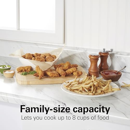 Hamilton Beach 35032 Professional Style Electric Deep Fryer, Frying Basket with Hooks, 1500 Watts, 3 Liters, Stainless Steel by Hamilton Beach - Image 2