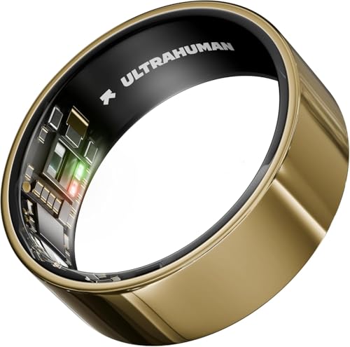 ULTRAHUMAN Ring AIR Smart Ring für Damen und Herren | Schlaf Fitness HRV -Tracking Stressanalyse & Zyklusüberwachung | Kein ABO | Bis zu 6 Tage Akkulaufzeit | (Größe 7)