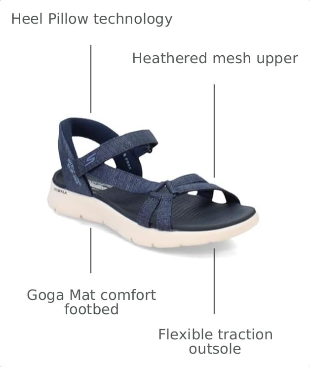 Image of Skechers Women's Go Walk Flex Sandal - Illuminate Hands Free Slip-Ins Sandal