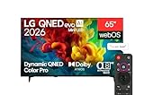 LG 65 Inch QNED evo AI MiniLED QNED84 4K VRR 144Hz Smart AI TV Magic remote WebOS26 2026