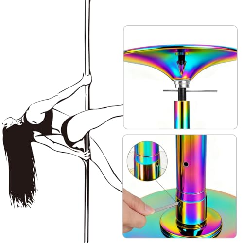 T-explorer Dance Pole Professional Dancing Pole Kit Spinning Removable Portable 45mm Poles for Dancing Home Club Bar Party Gym Exercise Fitness