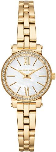 Michael Kors Watch for Women Sofie, 36mm case size, Three Hand movement, Stainless Steel strap