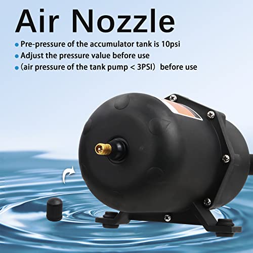 Pre-Pressurized Accumulator Tank, Rv Accumulator Tank 0.75L Max 125Psi, 1/2 Mnpt Port Fitting, Flow Control Inner Bladder, Reduced Pump Cycling, Suitable For Rv, Boat, Travel Trailer, Caravan. #TOP6