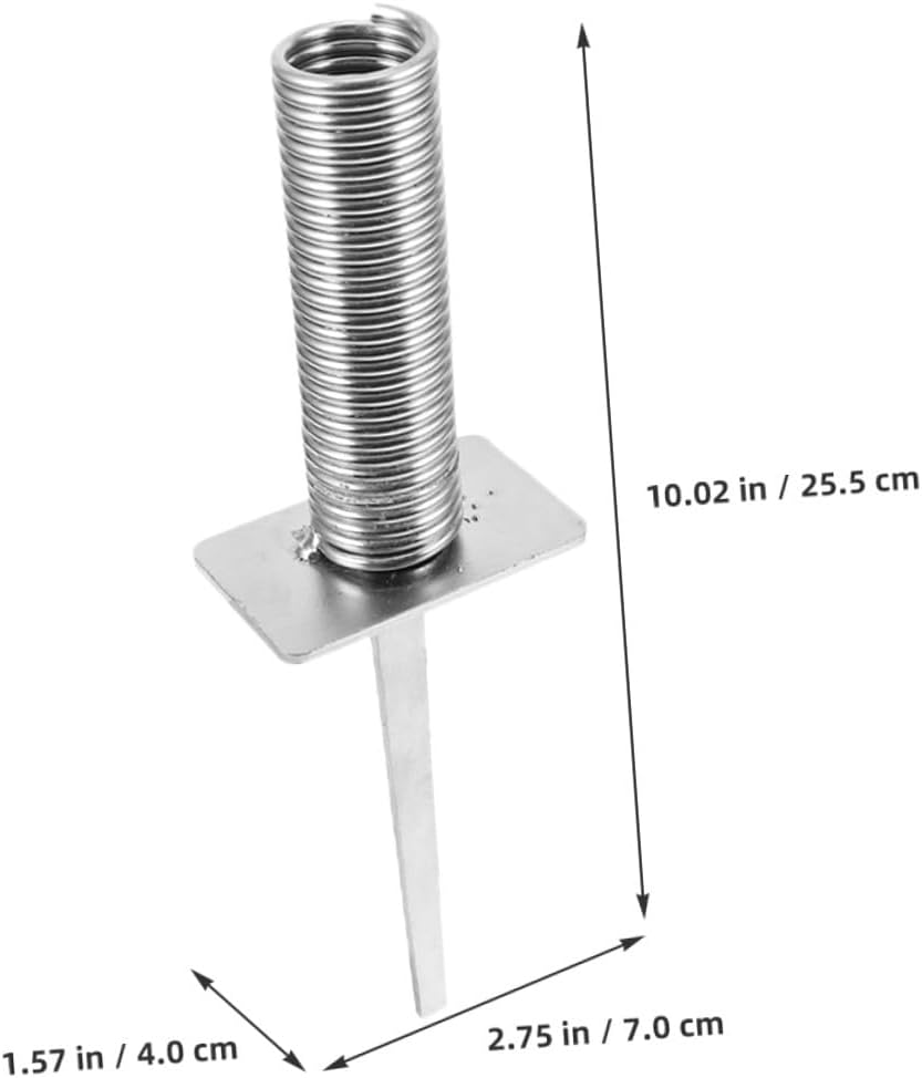 4pcs Soccer Training Stakes with Spring Ground Nails, Football Flagpole Bases for Corner Flag Fixing, Sturdy Soccer Pole Ground Spikes for Field Marking and Agility Training