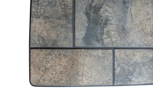 Dominus Heat Flat Wall Hearth Pad - Navajo Nero (48x48)