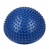 半円形 マッサージ ヨガボール ドリアンボール 感覚トレーニング器具 厚み 半円形 フットマッサージボール マッサージ ドット 波動 スピードボール ヨガ 半球体 青い