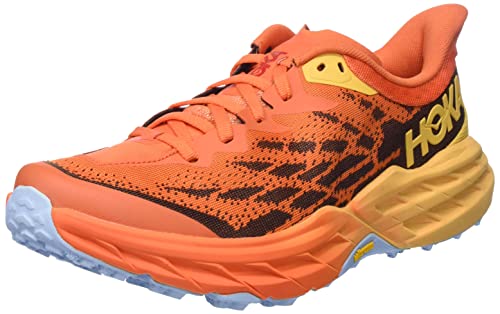 HOKA ONE ONE Speedgoat 5, Running Shoes Hombre, PUFFIN'S Bill/Amber Yellow, 42 EU