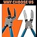Aspaton Mutipurpose Diagonal Cutting Pliers, Wire Flush Cutters Stripper, Car Trim Panel Clip Cutter Puller Fastener Rivets Removal tool