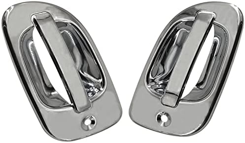 ASTAMOTOR Chrome Door Handle Cover Left Right Fit for 2008-2017 Freightliner Cascadia, Pair