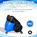 Hirificing Windshield Wiper Pump Automotive Windshield Washer Pump Replacement, Windshield Washer Fluid Reservoir Windscreen Cleaning Pump for Jeep, Dodge, Chrysler, Chevy 8260A059 8260A021 8260A082