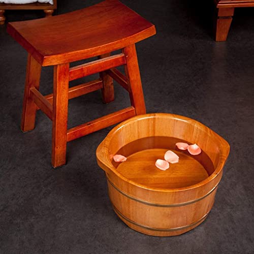 Balde de madera para baño y masaje de pies miniatura 2