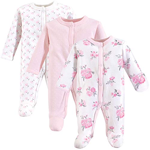 Image of Hudson Baby Baby Girls' Cotton Preemie Sleep and Play