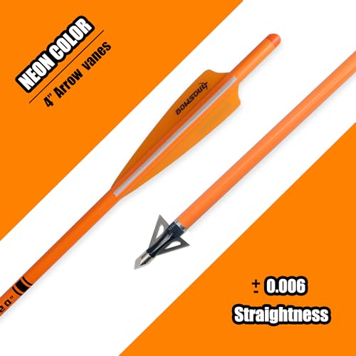 image for BOWSOUL Crossbow Bolts 20inch Fluorescence Color Carbon Crossbow Hunti