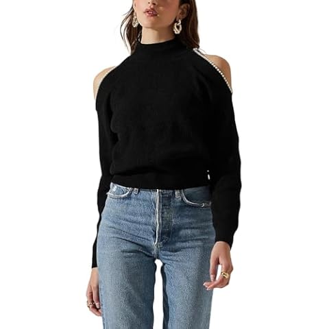 ASTR the label Women's Tori Sweater, Black Cover