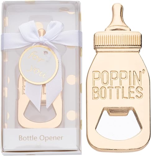 YKLIGTN Baby Bottle Opener Favors with Gift Box