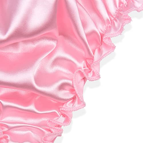 Satini Men's Satin Ruffle Sissy Thong Tanga Knickers Briefs Panties4