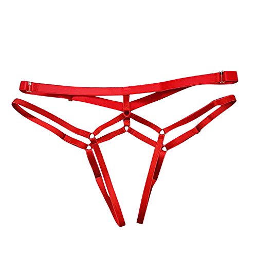 Cofeemo 2 Piece Lingerie For Women High Waist Panties Plus Size Strappy G-String Thong For Sex Naughty Play #TOP2