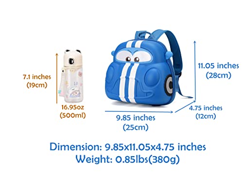 Car Toddler Backpack,Bookbags For Boy Preschool,Kids 3D Cartoon Backpack Daycare(Blue) #TOP1