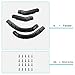 10L0L Golf Cart Fender Flares - Standard Fender Flares Front and Rear for EZGO TXT 1998-2013 Gas/Electric Carts with Metal Mounting Hardware Not Fits 48V Electric and Modified Cart
