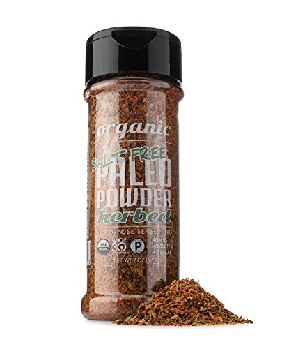 Paleo Powder All Purpose Organic Seasoning With Herbs | Organic Paleo Salt Free Seasoning Great For All Paleo Diets. Certified Ketogenic Food, Whole 30, Gluten Free Seasoning. #TOP29