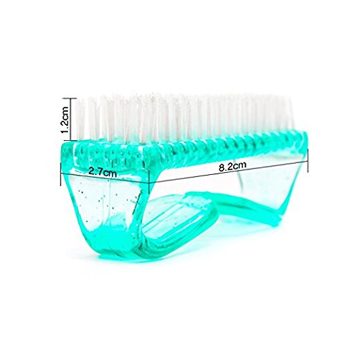 FOK Set Of 2Pc Handle Grip Nail Brush Hand Finger Toe Nail Cleaning Brush Manicure Pedicure Scrubbing Cleaner - Image 5