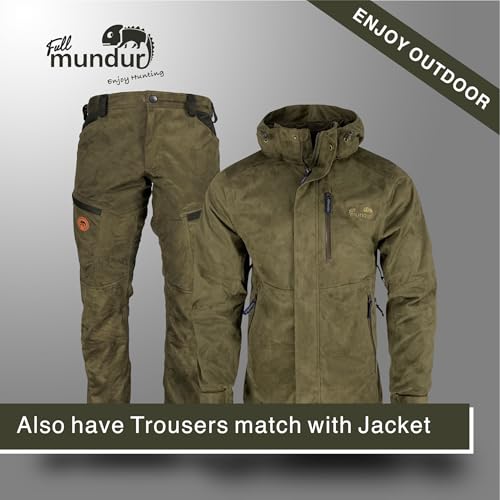 Full mundur Outdoorjacke Camo Jagdjacke Wanderjacke leichte Übergangsjacke winddichte Jacke wasserdichte Regenjacke atmungsaktive Funktionsjacke mit abnehmbarer Kapuze für Herren