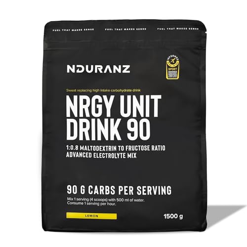 Nduranz Nrgy Unit Drink 90 - High Carbohydrate Electrolytes Powder - Isotonic Drink - Electrolyte Drink - Energy Drink Powder - Sports Drink - Hydration Powder - 1500g (15 Servings) - Image 7