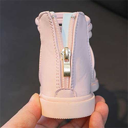 Girls Toddler Floral Roman Sandals Summer Flat Open Toe Ankle Sandals With Heel Zipper Butterfly Flower Glitter Cute Princess Jelly Sandals3