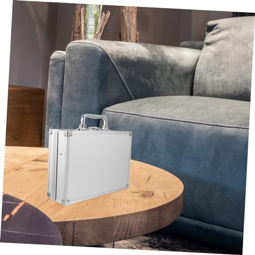 Handheld Aluminum Alloy Tool Box with Lock Clasp Portable Multi-functional Storage Case for Men for Travel Work and Gadget Organization2
