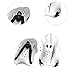 Colaxi Swim Hand Paddles Swimming Paddles Practical Supplies Workout Fitness Aquatic Gloves Training Gloves for Unisex Kids Children, Silver