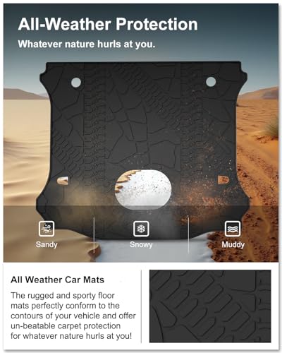 Image of Kiwi Master Cargo Mat for 2015-2018 Jeep Wrangler JK with Center subwoofer