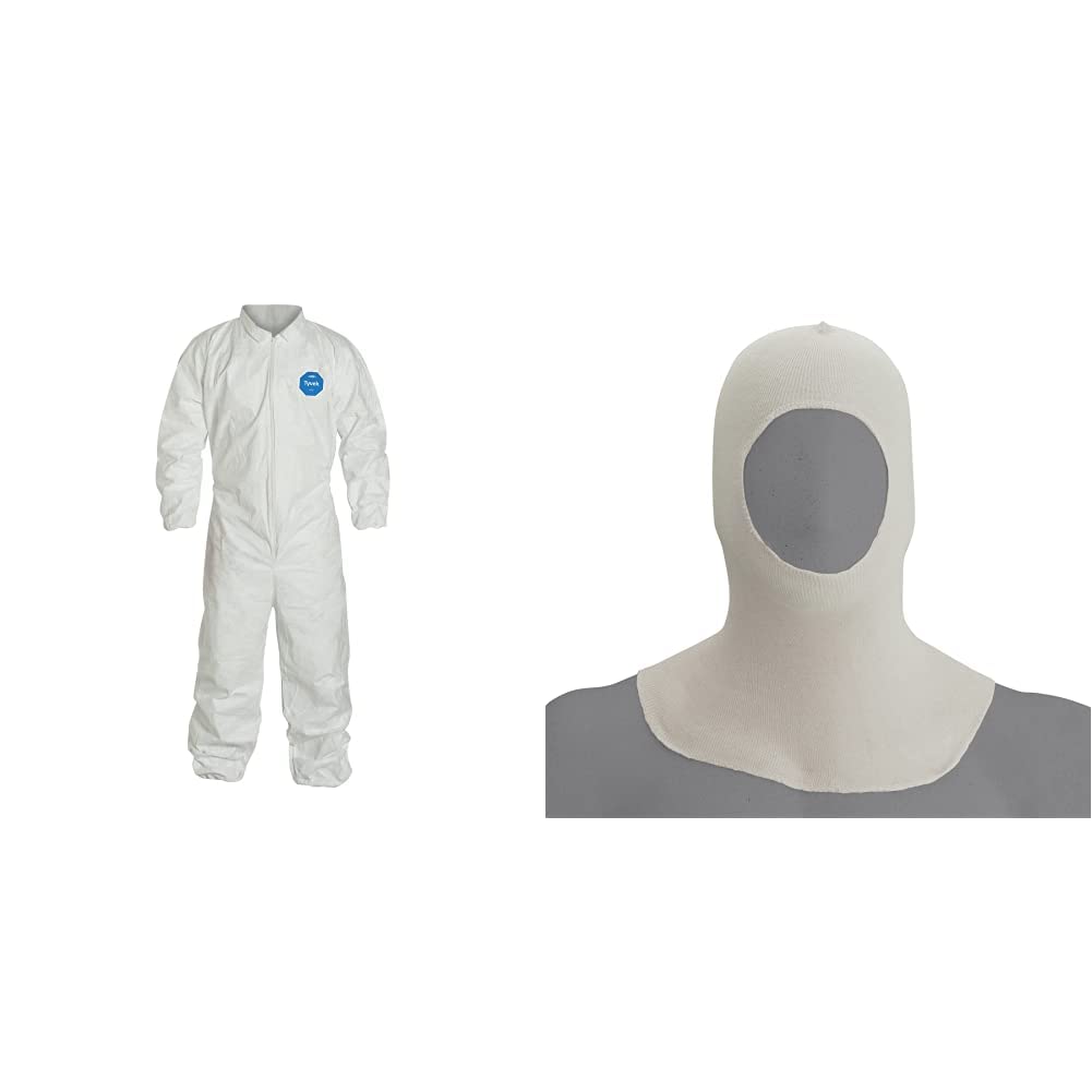 DuPont Tyvek 400 TY125S Disposable Protective Coverall (2X-Large) and Allegro Industries 1410-12 Spray Socks (One Size) - Pack of 37