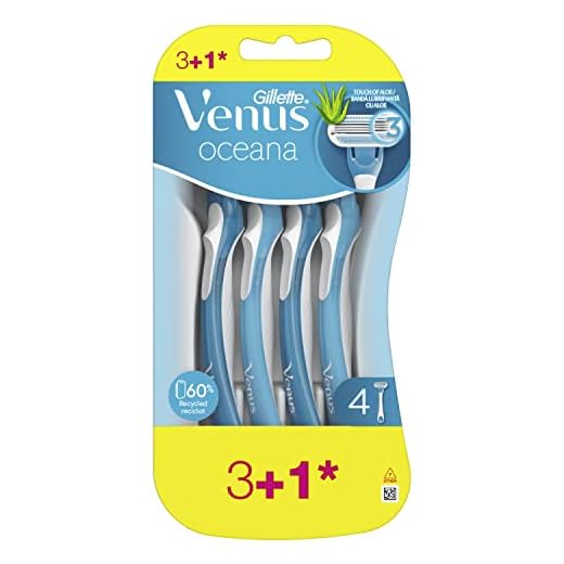 Gillette Venus Oceana Maquinillas Desechables Para Mujer - 4 Unidades
