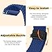MokaZii 20mm Nylon Braided Bands for Garmin Forerunner 570 42mm/165/165 Music/Vivoactive 6/5/Approach S44/S50 for Men Women, Magnetic Adjustable Elastic Sport Strap for GarminMove Sport - Blue