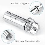Petit porte-clés à pilules portable (2 Pack),Boîte de remplissage pour la chasse,Portable Pill Organizer Conteneur,Pille métallique étanche Bouteille de médecine pour les voyages en camping extérieur(Black+Silver)