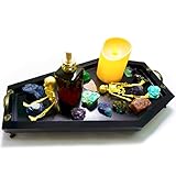 Large Coffin Tray, LIJEPNA Bamboo Gothic Decor for Home, Tray for Essential Oil, Crystal, Jewelry, S