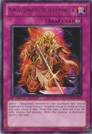 Amazon.com: Yu-Gi-Oh! - Amazoness Willpower (DREV-EN072) - Duelist  Revolution - Unlimited Edition