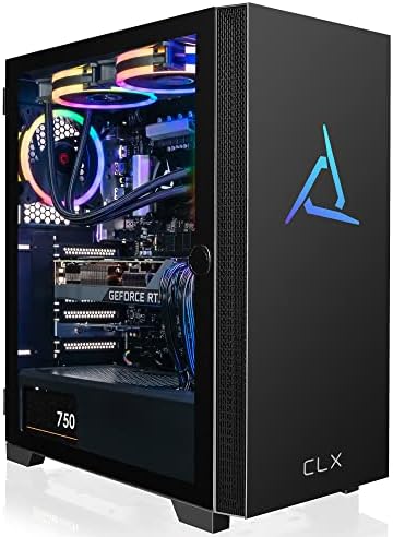CLX Set Gaming Desktop – Liquid Cooled Intel Core i9 12900KF 3.2GHz 16-Core Processor, 32GB DDR5 Memory, GeForce RTX 4070 12GB GDDR6X Graphics, 1TB SSD, 4TB HDD, WiFi, Windows 11 Home 64-bit