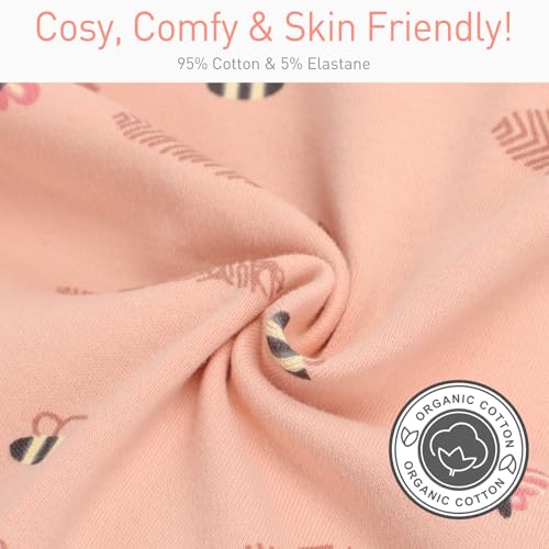 Image of 2 Pack Transitional Baby Swaddling Sacks with Arms Up Length Sleeves & Mitten Cuffs, Sleeping Sack Bag 2 Ways Zipper, Wearable Swaddle Blanket for Newborns Baby Snug Fit Calms Startle Reflex