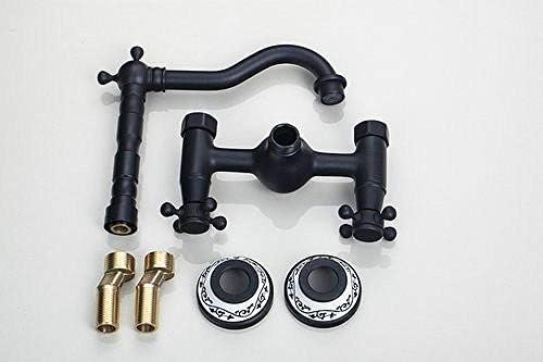 Robinet mitigeur mural bronze noir pivotant pour gagner de la place