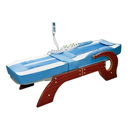 Deluxe Jade Therapy Massage Bed Table, with Back Tilt, Tourmaline Stone and Carbon Fiber FIR Far Infrared Heating, for Spinal Traction Decompression